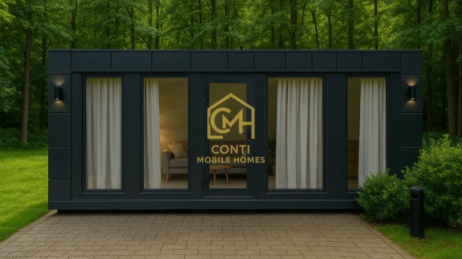 dom z kontenerów 100m2 przykład nowoczesnej zabudowy modułowej