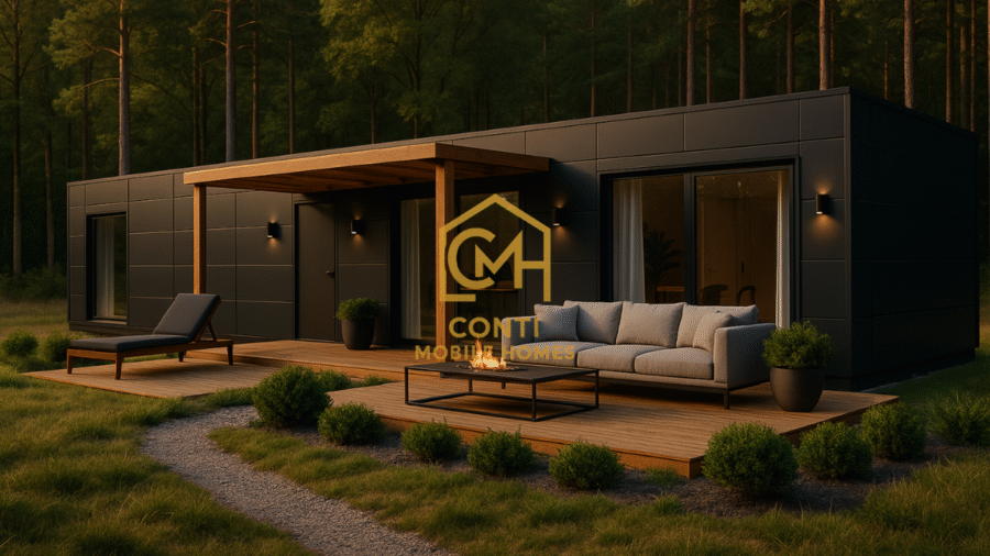 domy kontenerowe na działce