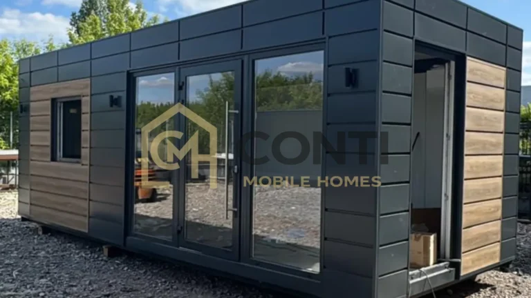 kontener biurowy 35 m² z połączonych modułów