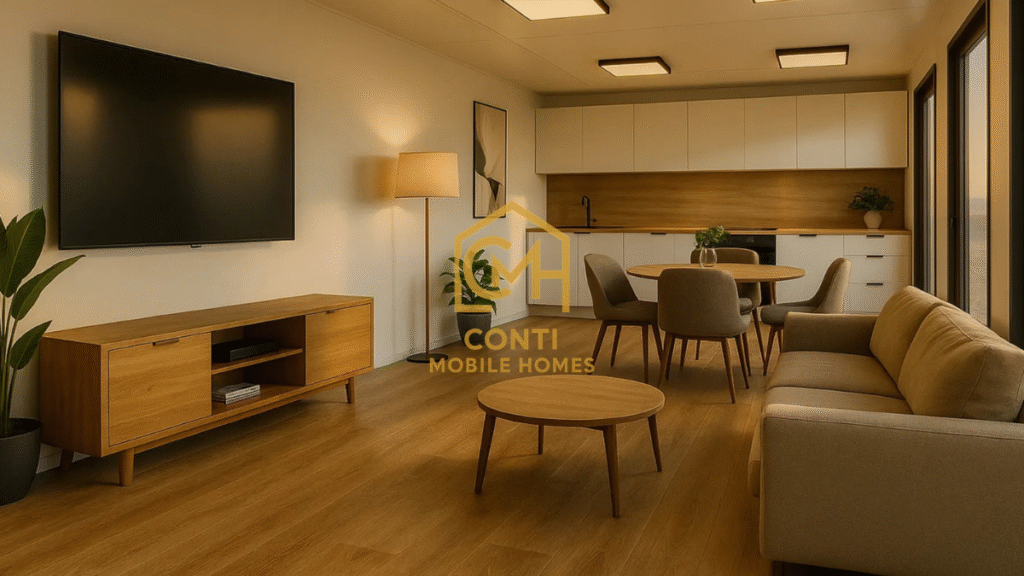 Wrocław kontener mieszkalny w srodku