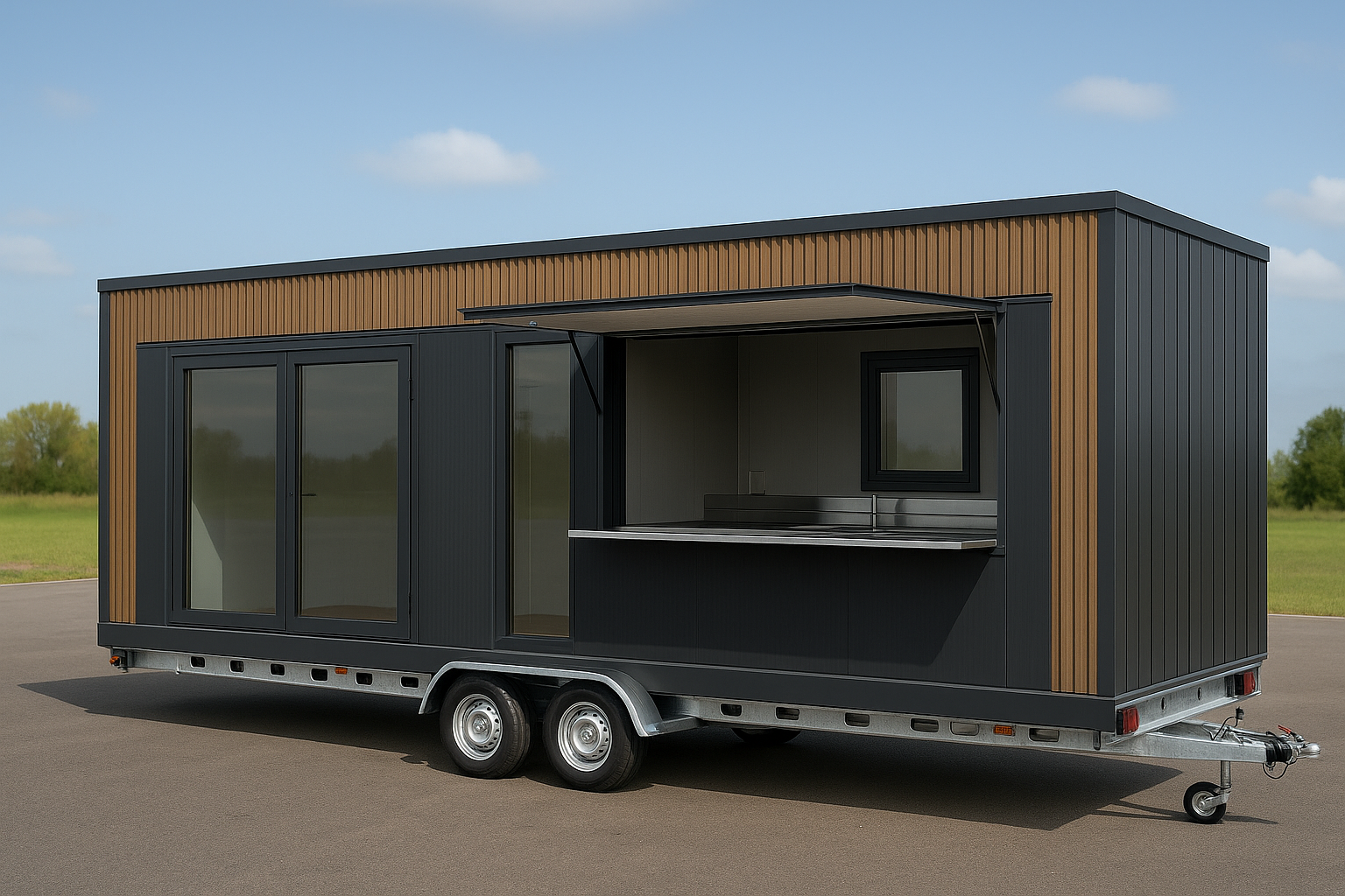 kontener na przyczepie producent Conti Mobile Homes