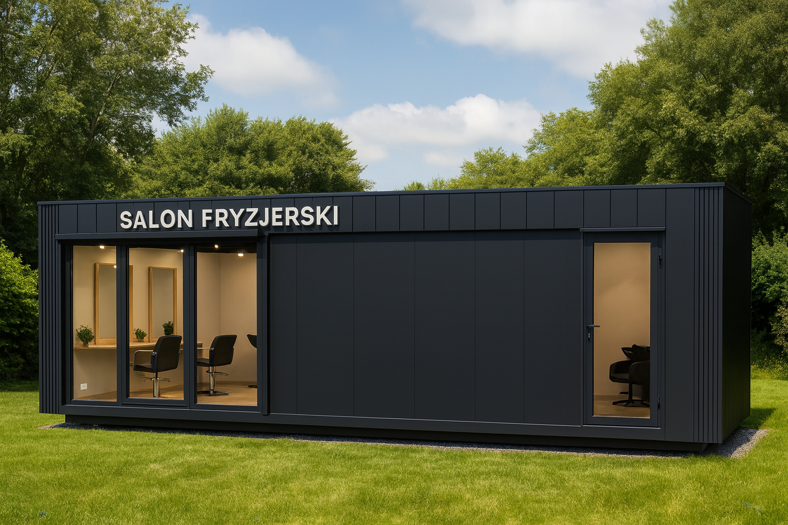 Kontener na salon fryzjerski