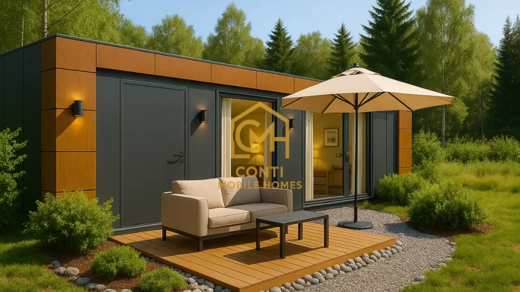 kontener mieszkalny na działce w kielcach