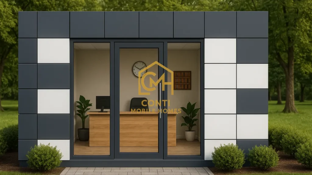 mały kontener usługowy